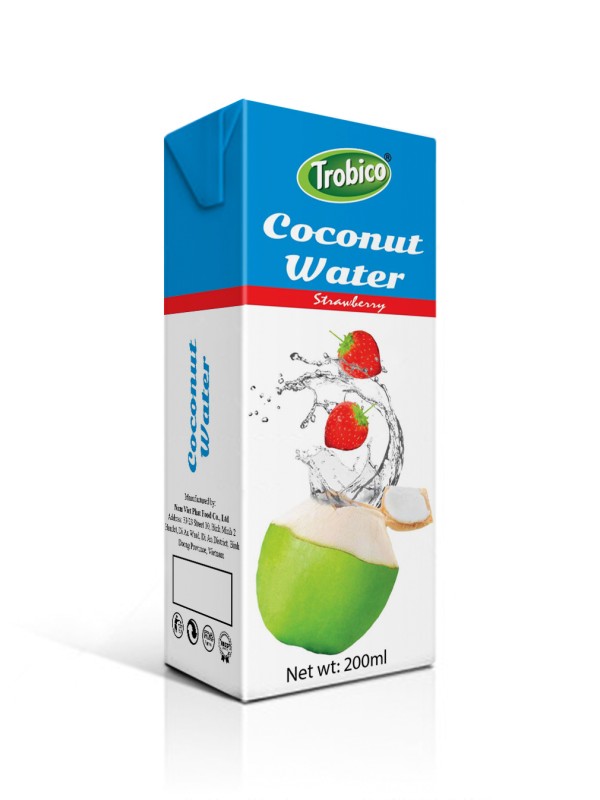 Coconut water with strawberry 200ml